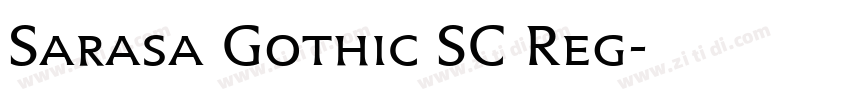 Sarasa Gothic SC Reg字体转换